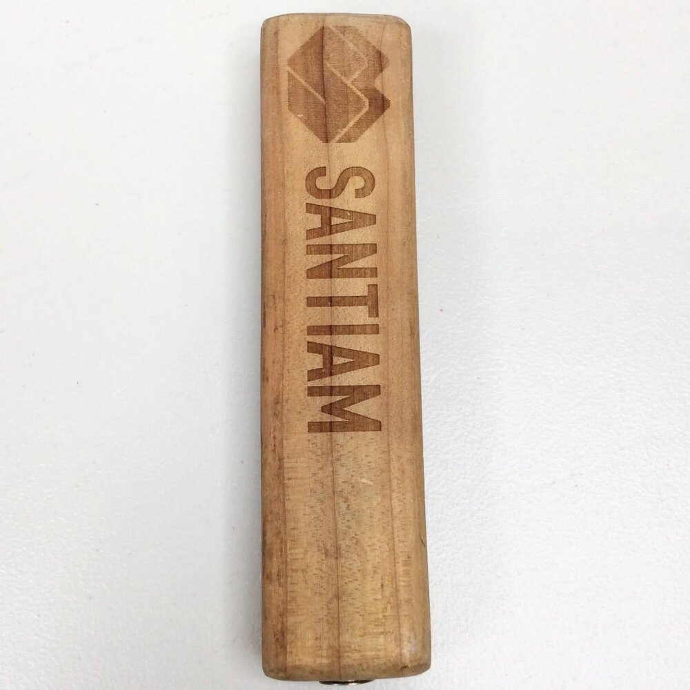 Santiam Brewing Company Craft Beer Tap Handle Wood Keg Top Oregon 8" Tall